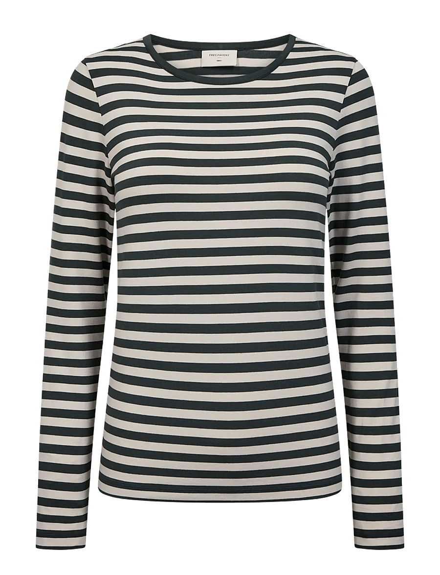 FREE/QUENT - FQLIANA-TEE - langärmlige tops - deep forest w. moonbeam - 1