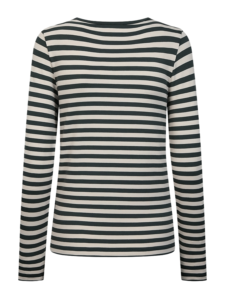 FREE/QUENT - FQLIANA-TEE - langärmlige tops - deep forest w. moonbeam - 2