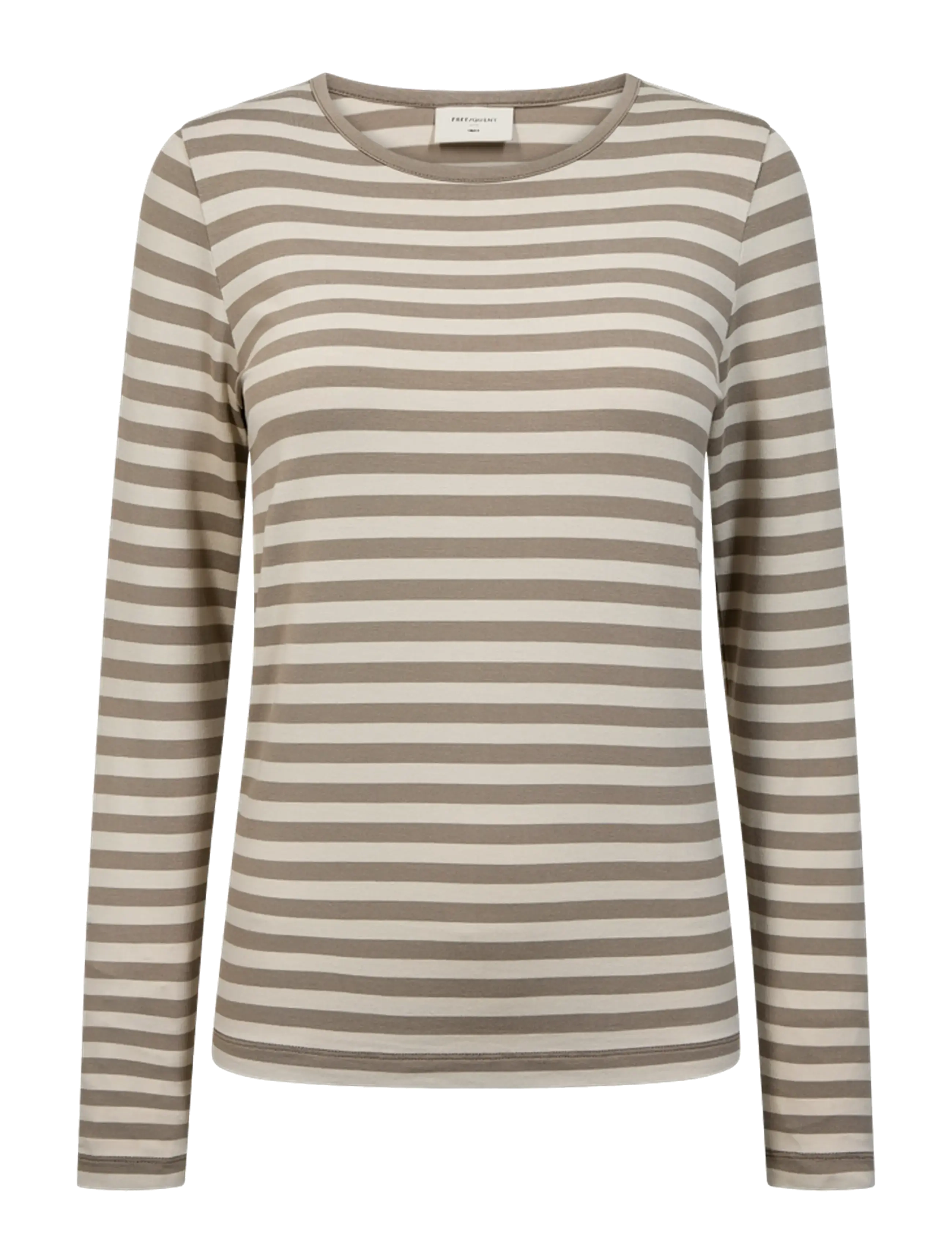 FREE/QUENT FQLIANA-TEE - Kläder - DESERT TAUPE W. MOONBEAM / brown