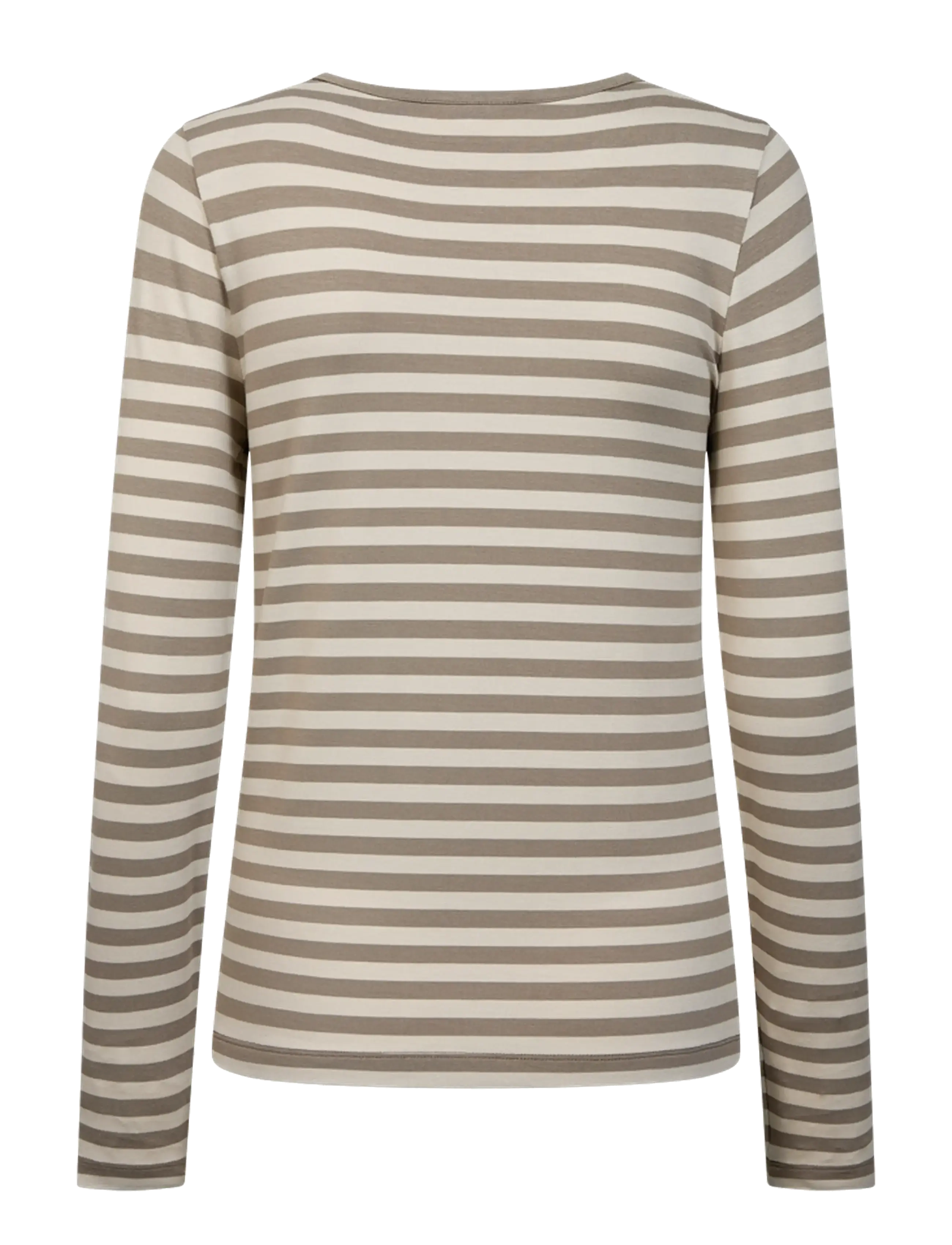 FREE/QUENT - FQLIANA-TEE - långärmade toppar - desert taupe w. moonbeam - 1