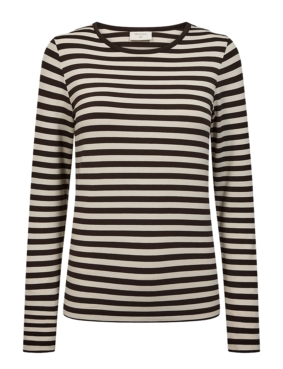 FREE/QUENT - FQLIANA-TEE - langärmlige tops - mole w. moonbeam - 0