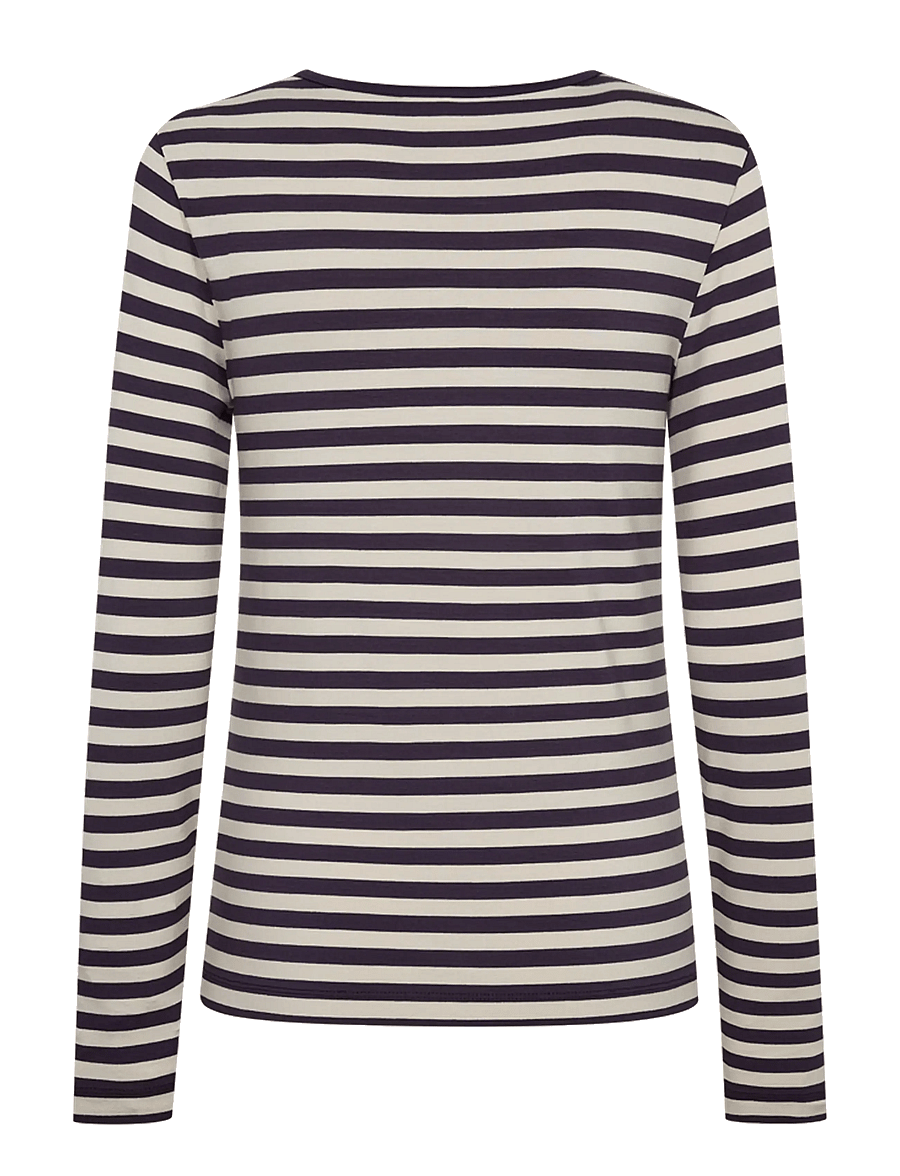 FREE/QUENT - FQLIANA-TEE - langærmede toppe - nightshade w. moonbeam - 1