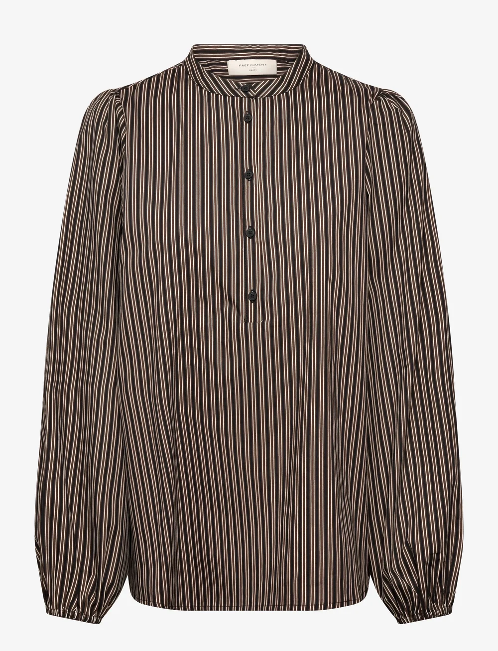 FREE/QUENT - FQJOLIE-BLOUSE - long-sleeved shirts - coffee bean w. black - 0