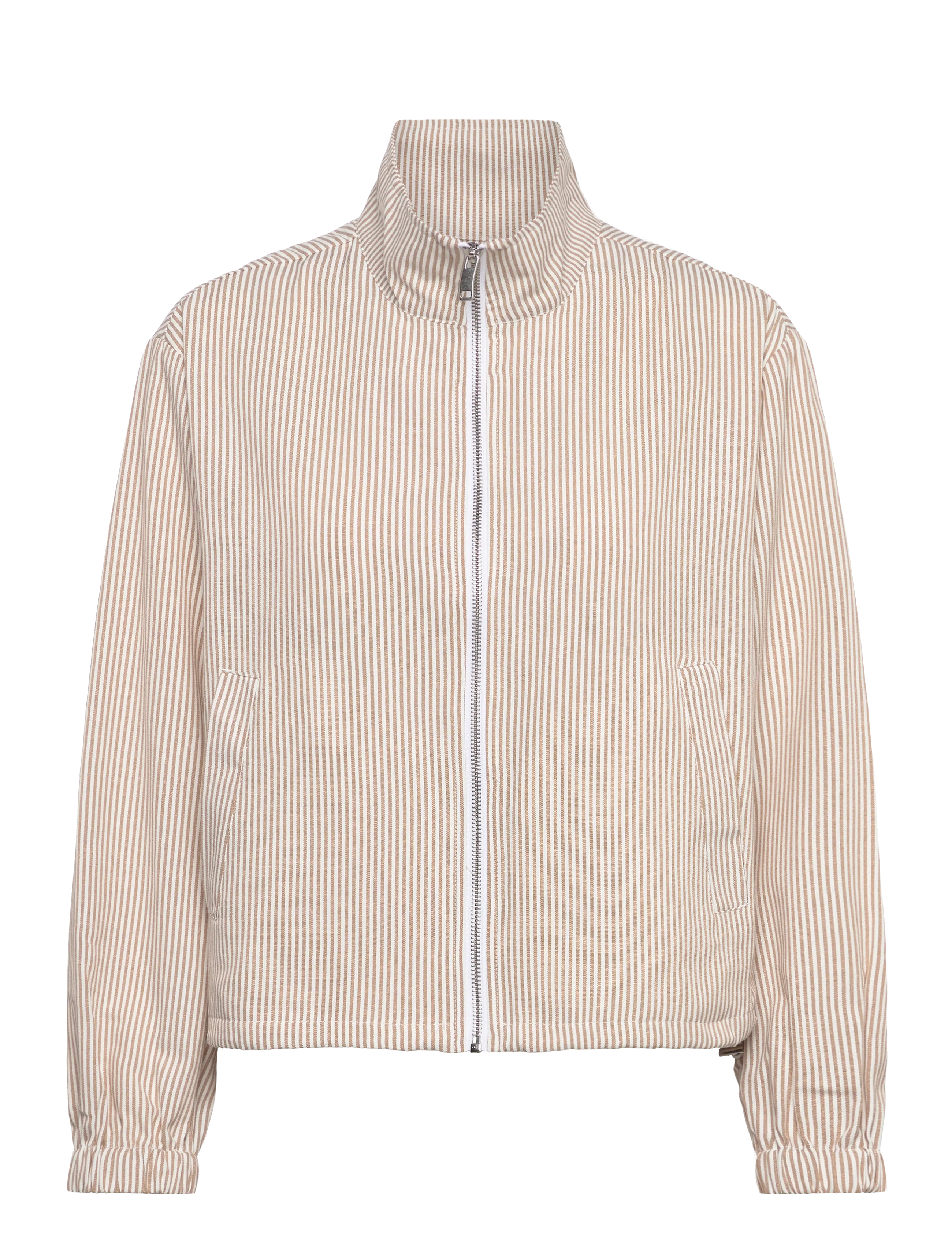 FREE/QUENT FQKARO-JACKET - Takit - STAR OFF-WHITE W. SILVER MINK / cream