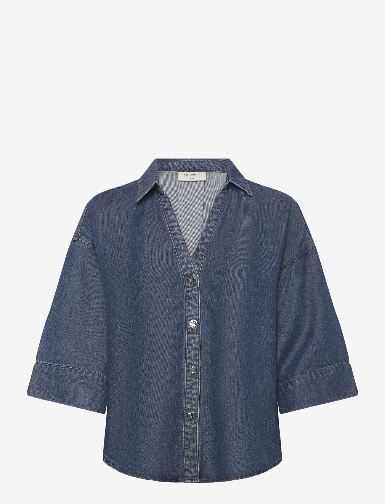 FREE/QUENT - FQMILO-SHIRT - denimskjorter - medium blue denim - 1