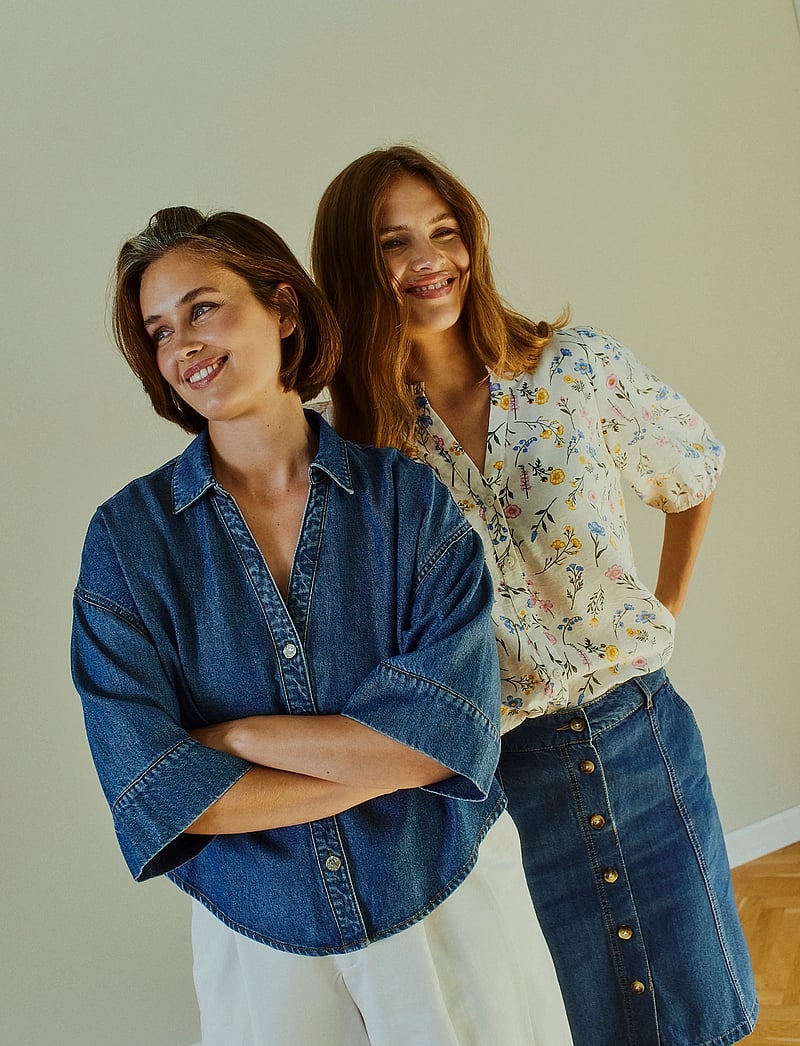 FREE/QUENT - FQMILO-SHIRT - denimskjorter - medium blue denim - 3