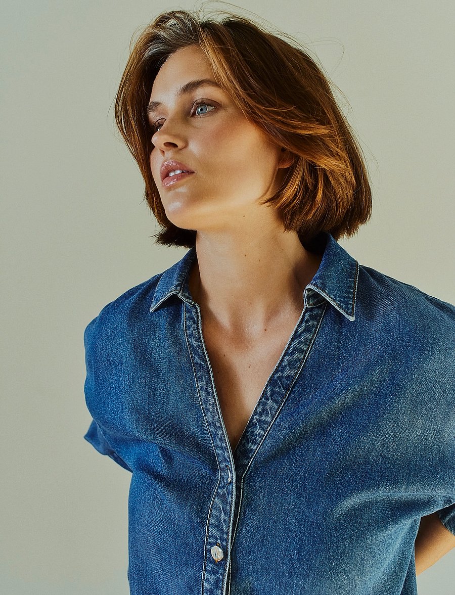 FREE/QUENT - FQMILO-SHIRT - jeanshemden - medium blue denim - 4