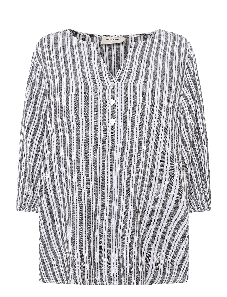 FREE/QUENT - FQLAVA-BLOUSE - coffee bean w. brilliant white - 0