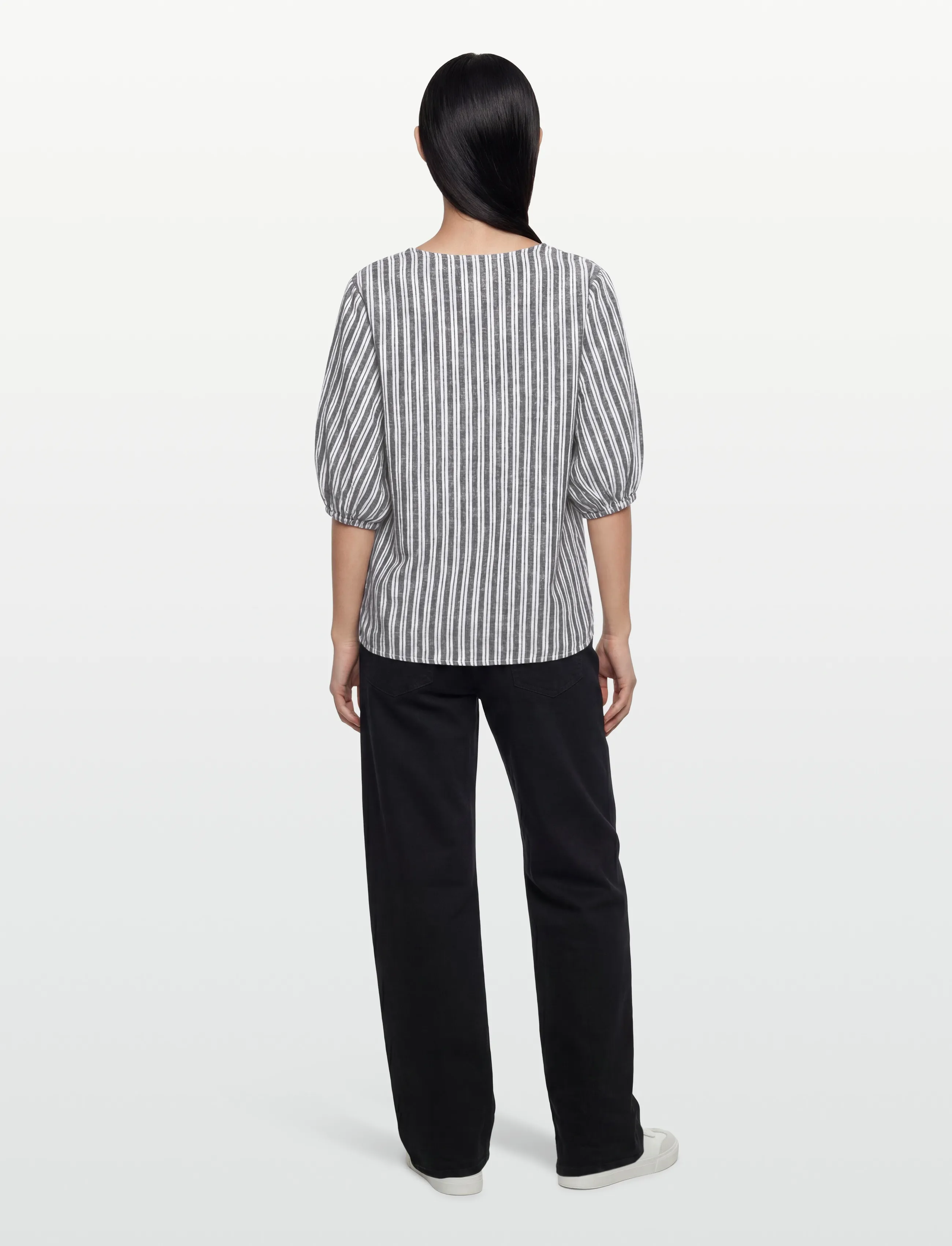 FREE/QUENT - FQLAVA-BLOUSE - linneskjortor - coffee bean w. brilliant white - 4