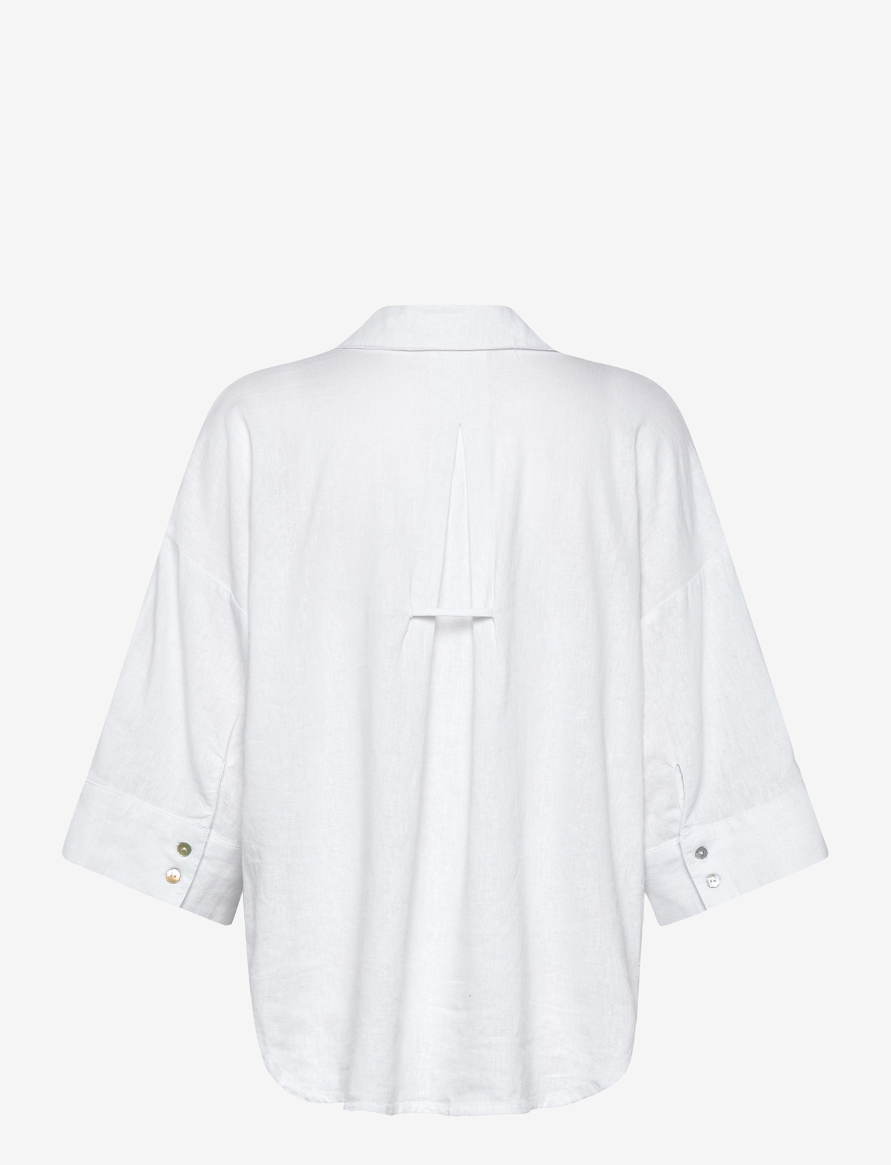 FREE/QUENT - FQLAVA-SHIRT - hørskjorter - brilliant white - 2