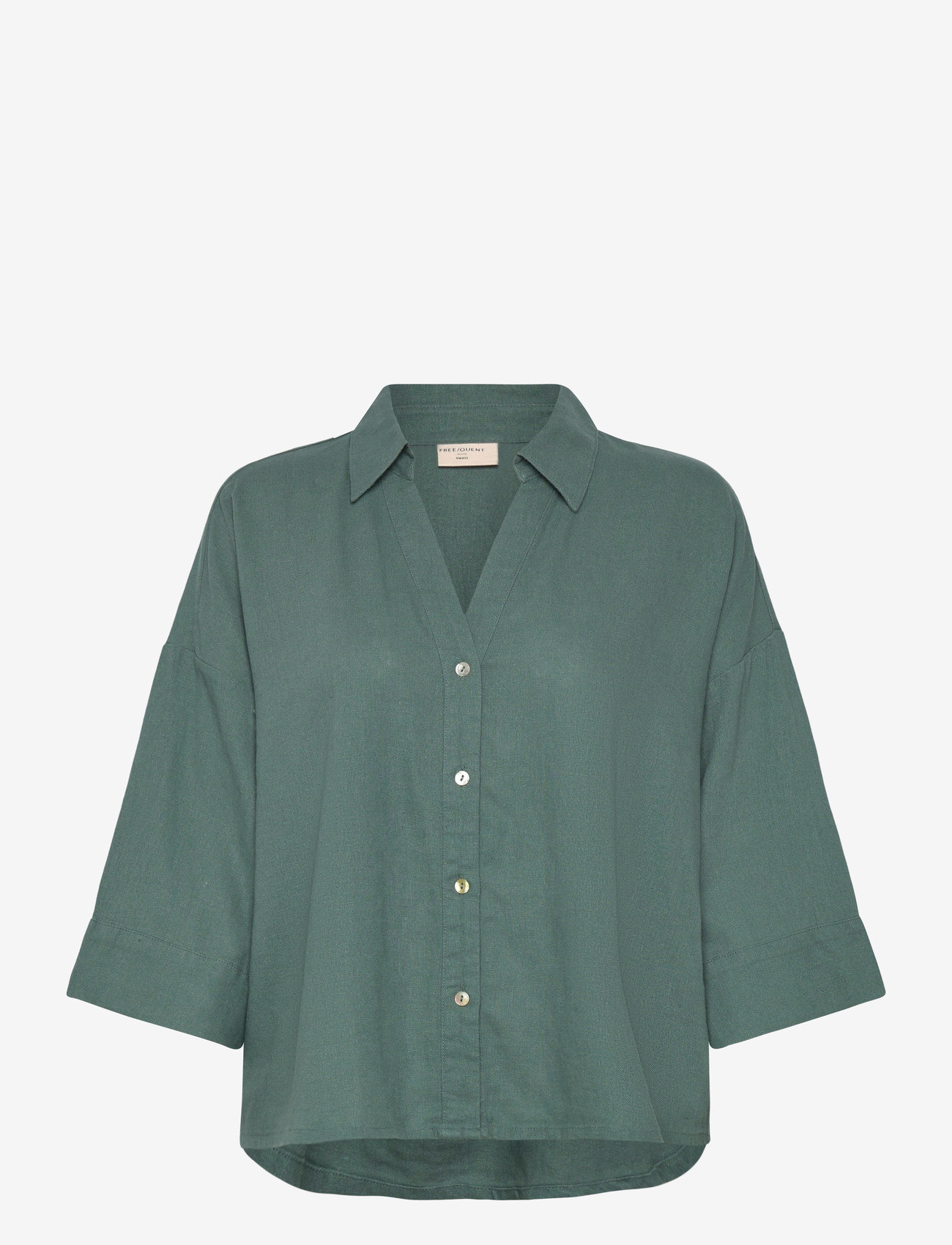 FREE/QUENT - FQLAVA-SHIRT - leinenhemden - dark forest - 1