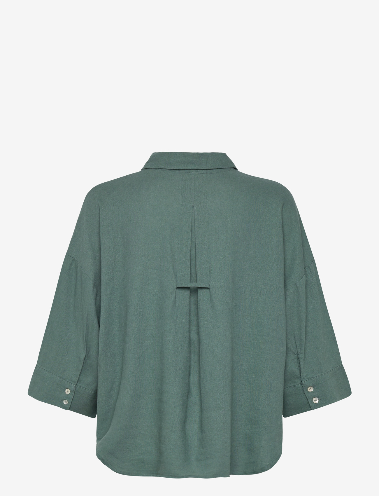 FREE/QUENT - FQLAVA-SHIRT - leinenhemden - dark forest - 2