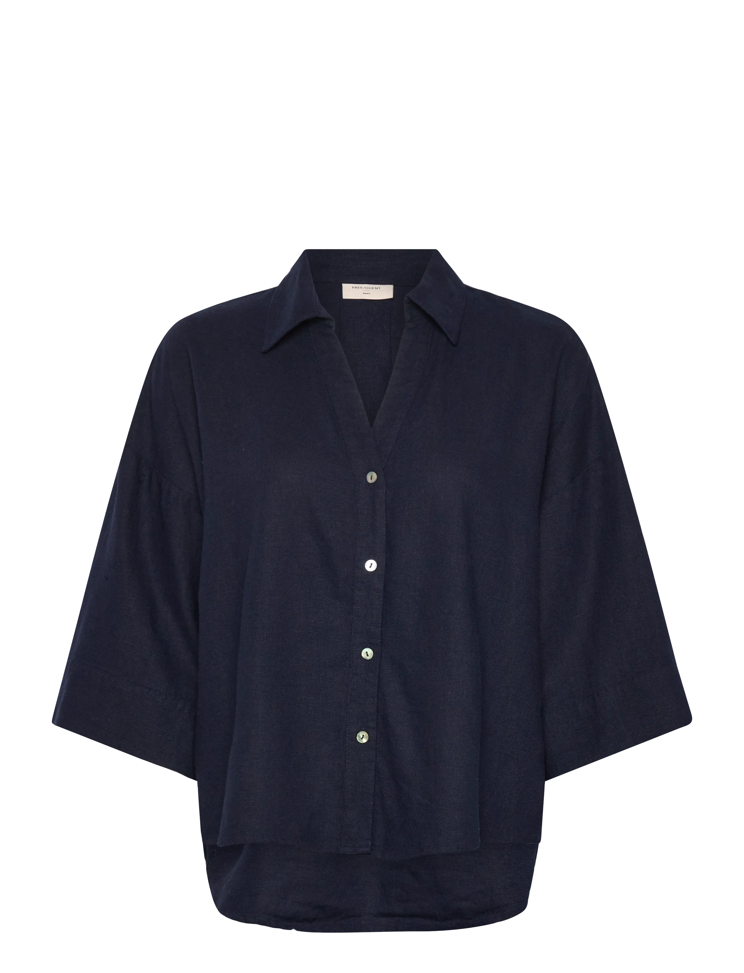 FREE/QUENT FQLAVA-SHIRT - Shirts - NAVY BLAZER / navy