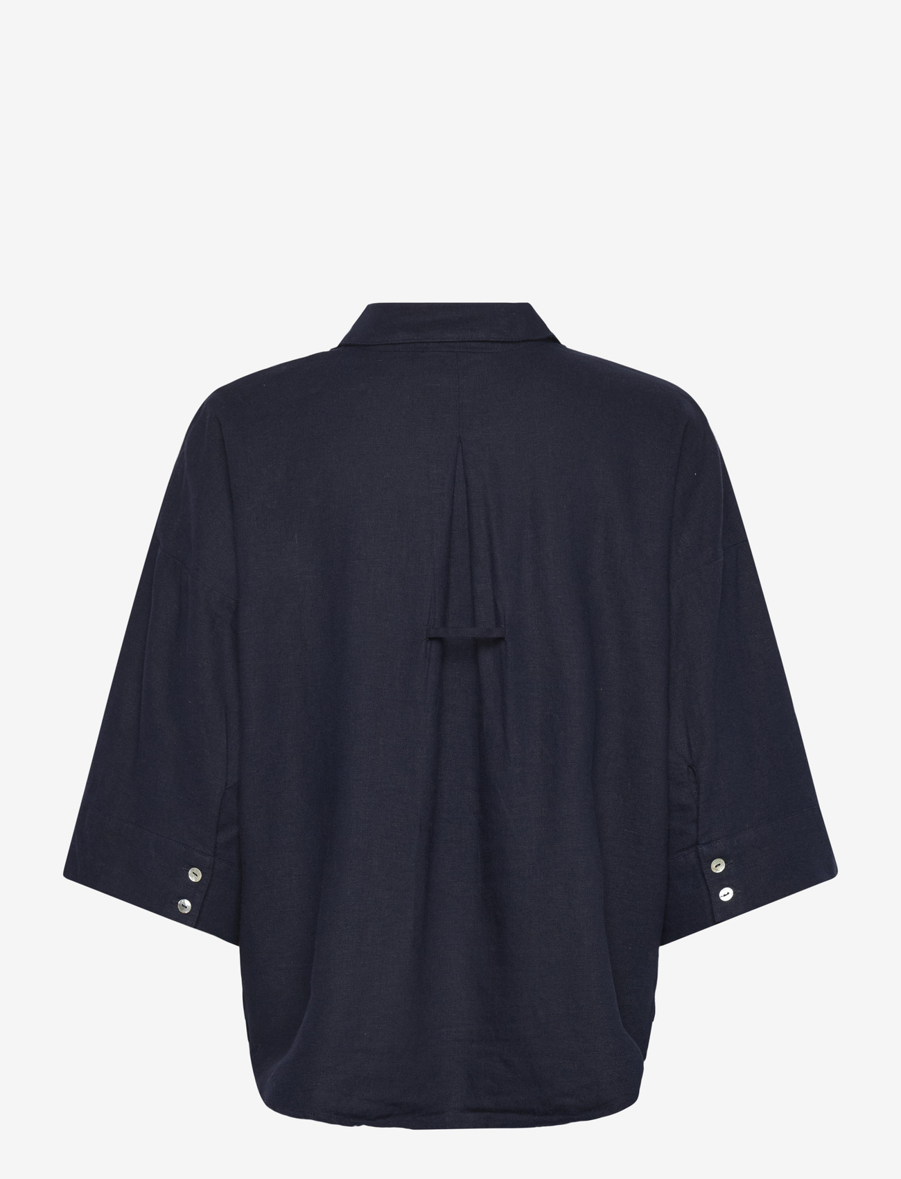 FREE/QUENT - FQLAVA-SHIRT - hørskjorter - navy blazer - 2