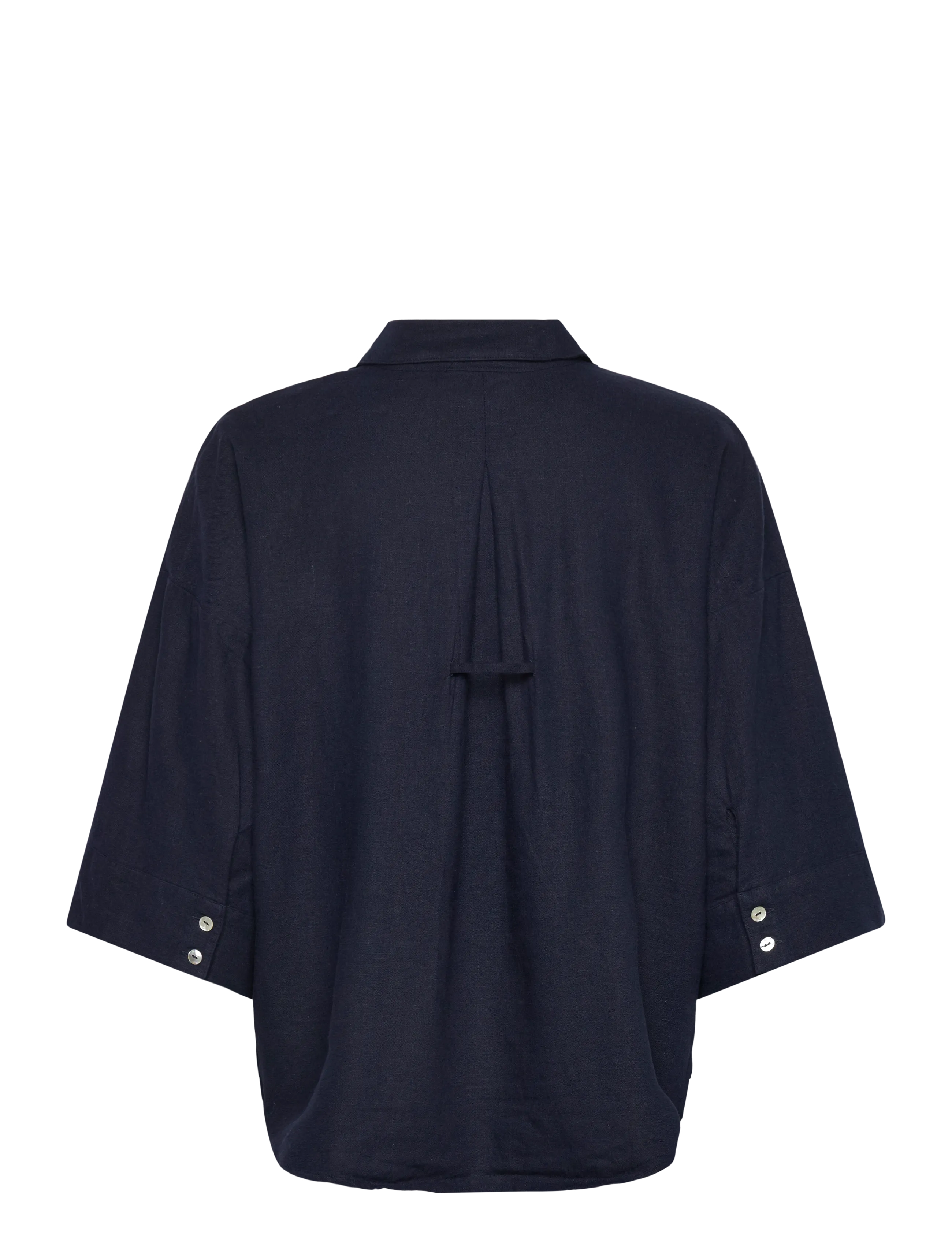 FREE/QUENT - FQLAVA-SHIRT - hørskjorter - navy blazer - 2