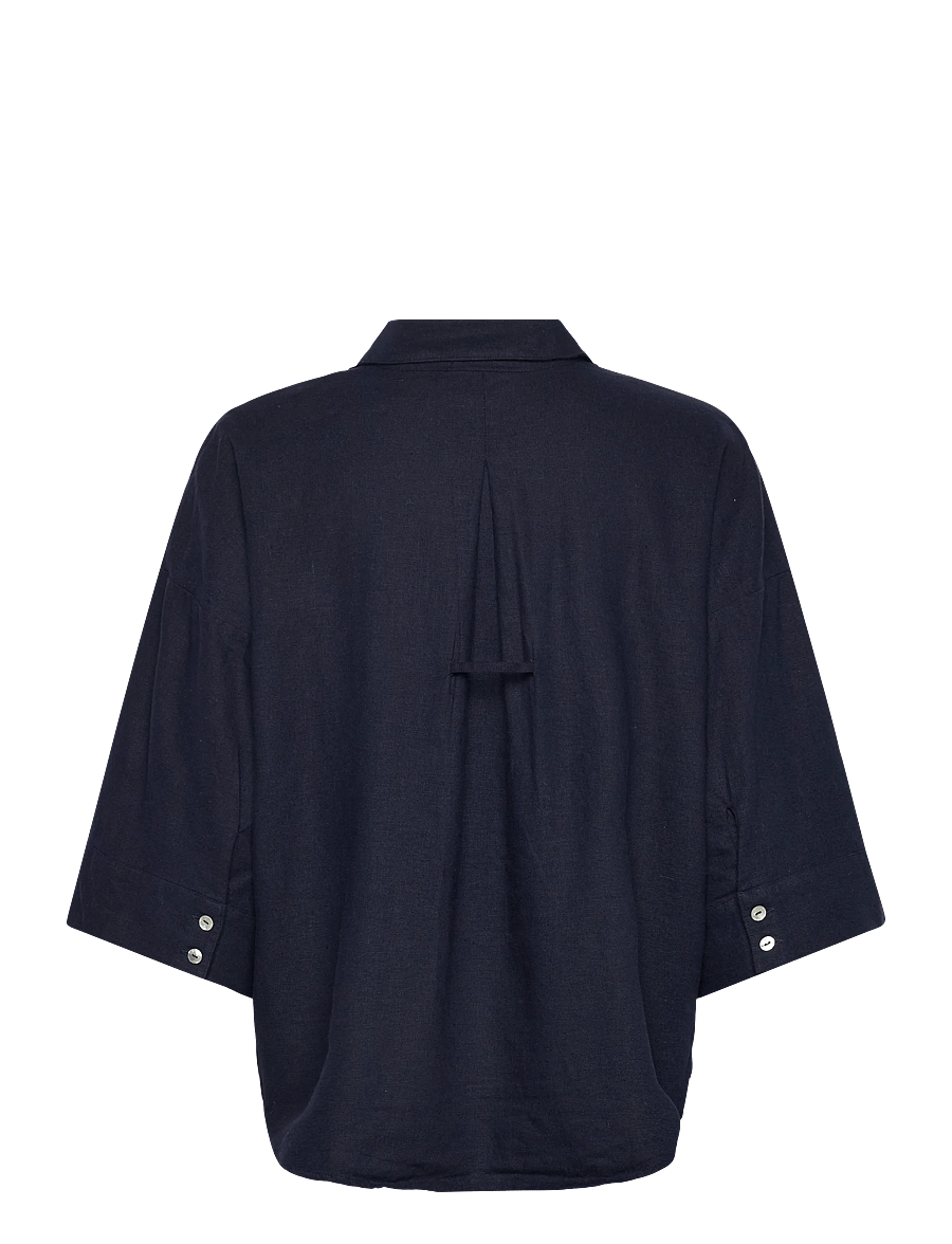 FREE/QUENT - FQLAVA-SHIRT - linen shirts - navy blazer - 2