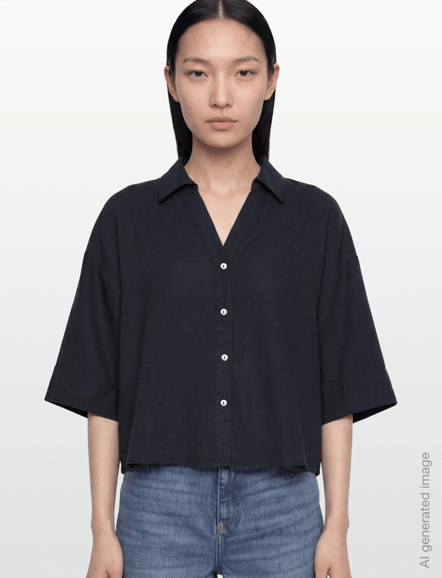 FREE/QUENT - FQLAVA-SHIRT - linen shirts - navy blazer - 3