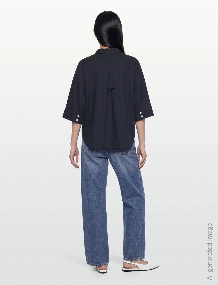 FREE/QUENT - FQLAVA-SHIRT - linen shirts - navy blazer - 4