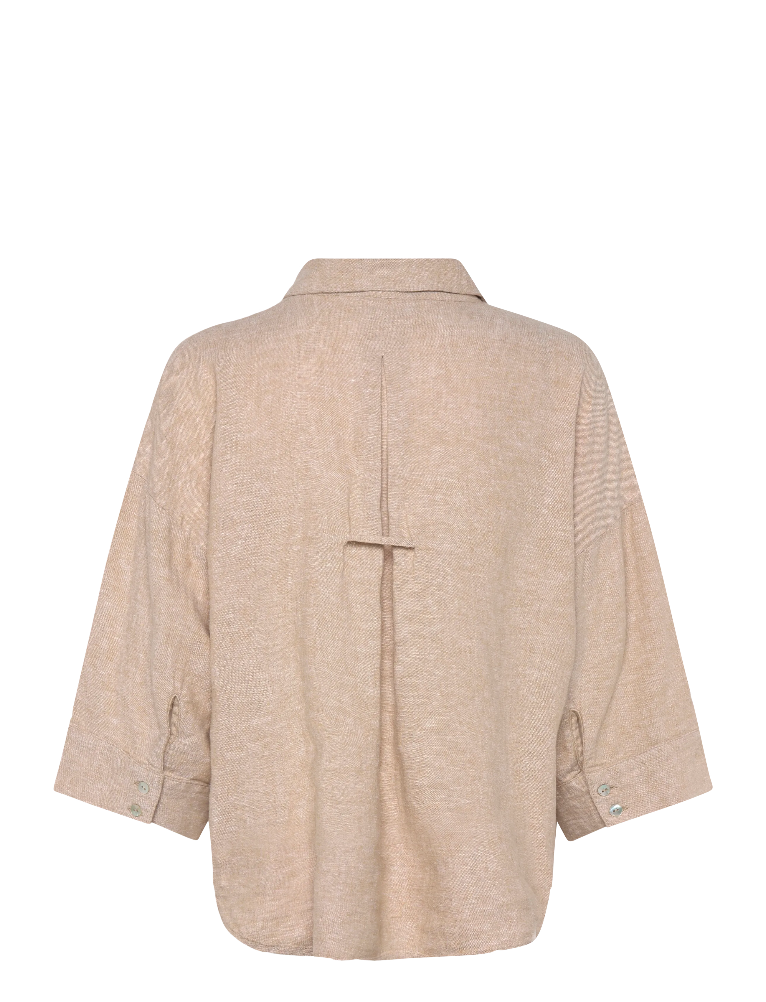 FREE/QUENT - FQLAVA-SHIRT - leinenhemden - sand melange - 1