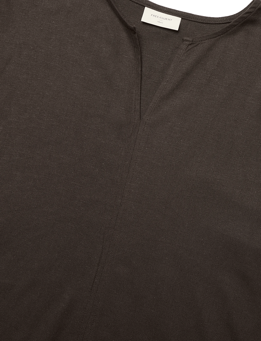 FREE/QUENT - FQLANEY-BLOUSE - kortærmede bluser - coffee bean - 5