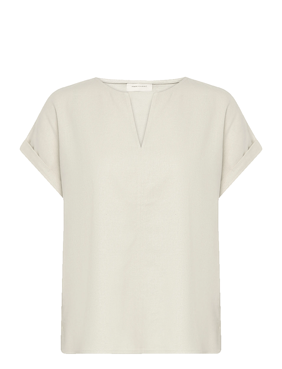 FREE/QUENT - FQLANEY-BLOUSE - kurzärmelige blusen - moonbeam - 1