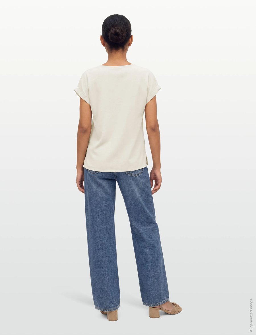 FREE/QUENT - FQLANEY-BLOUSE - kurzärmelige blusen - moonbeam - 4