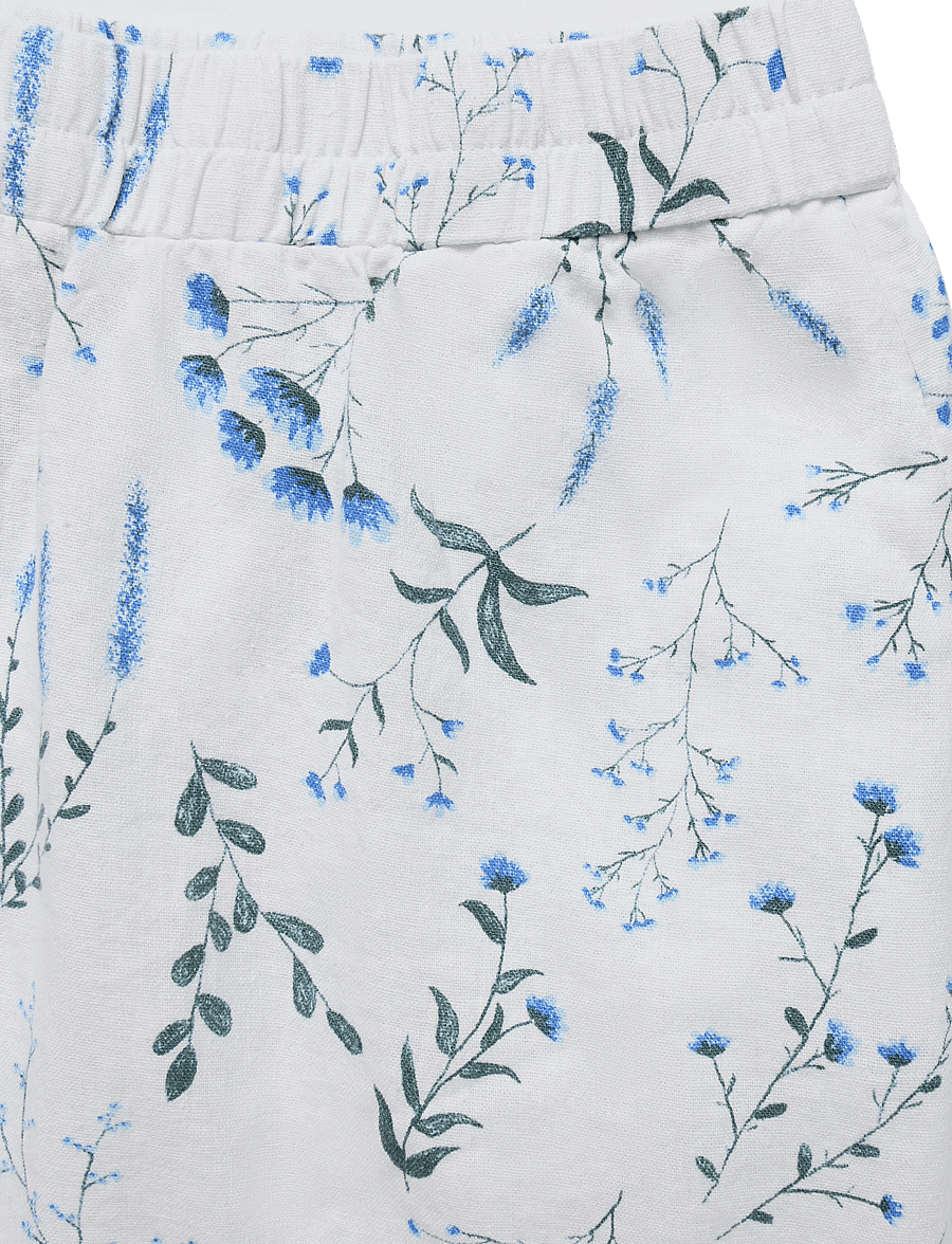 FREE/QUENT - FQLALUNA-SKIRT - maxi röcke - brilliant white w. blue bell - 5
