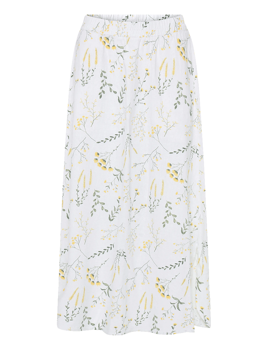 FREE/QUENT - FQLALUNA-SKIRT - brilliant white w. golden haze - 0