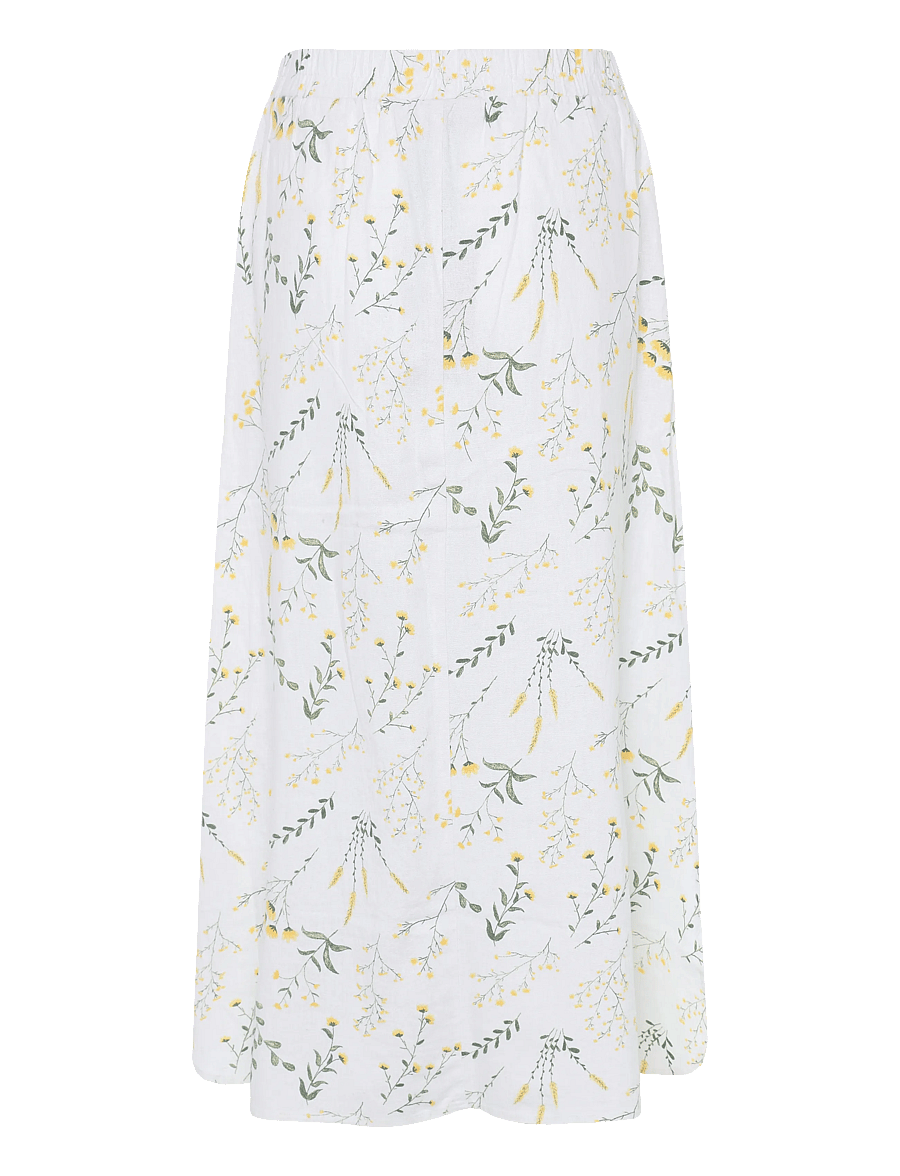 FREE/QUENT - FQLALUNA-SKIRT - brilliant white w. golden haze - 1