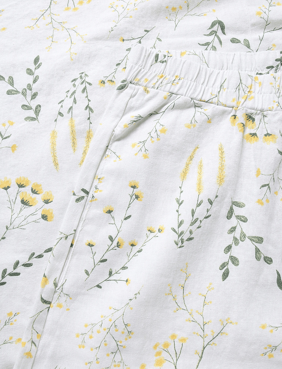 FREE/QUENT - FQLALUNA-SKIRT - brilliant white w. golden haze - 2
