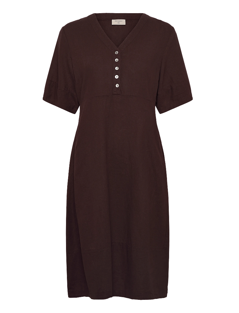 FREE/QUENT - FQLAVA-DRESS - midikleider - coffee bean - 1
