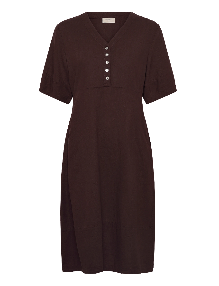 FREE/QUENT - FQLAVA-DRESS - midikleider - coffee bean - 1