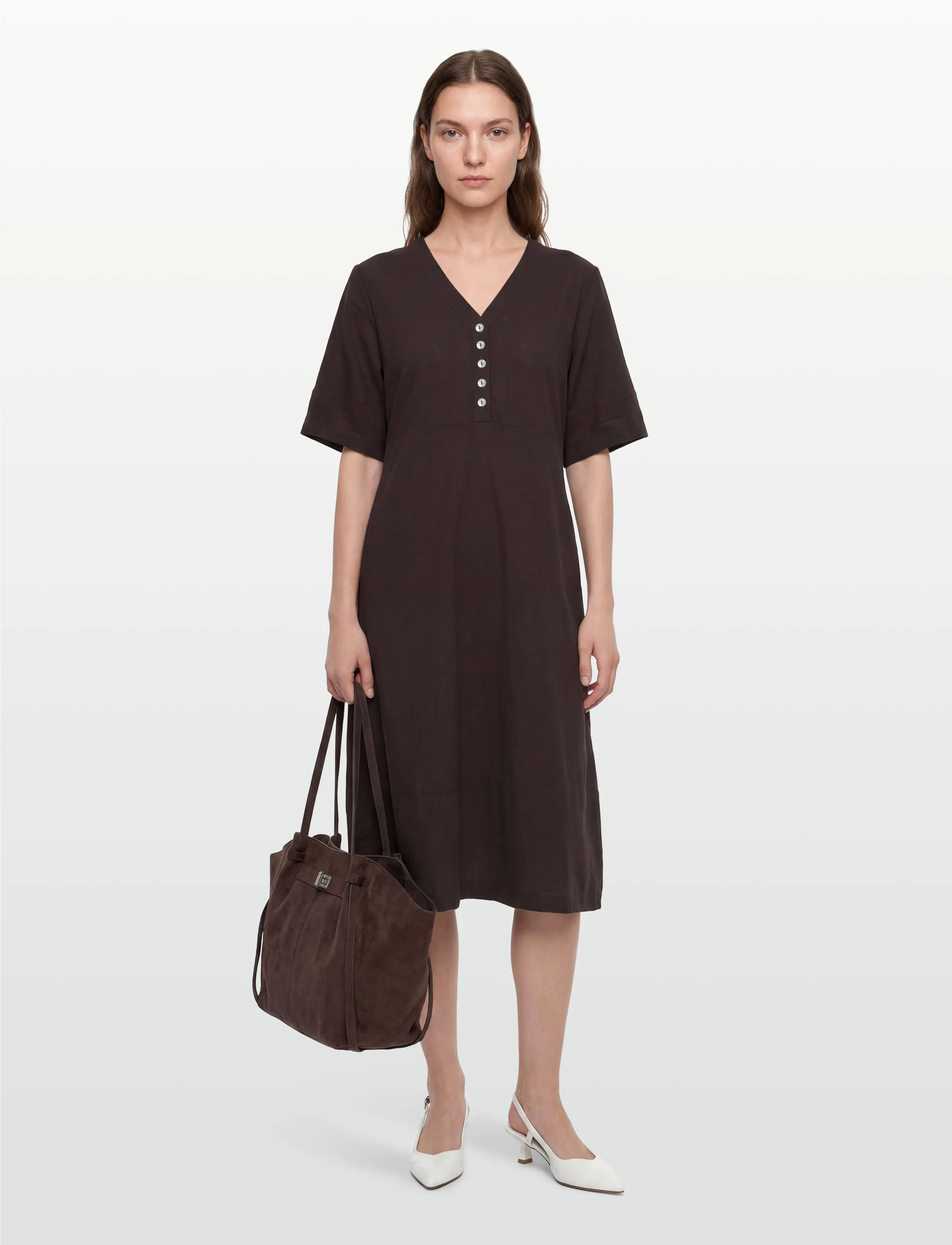 FREE/QUENT FQLAVA-DRESS - Jurken - COFFEE BEAN / brown