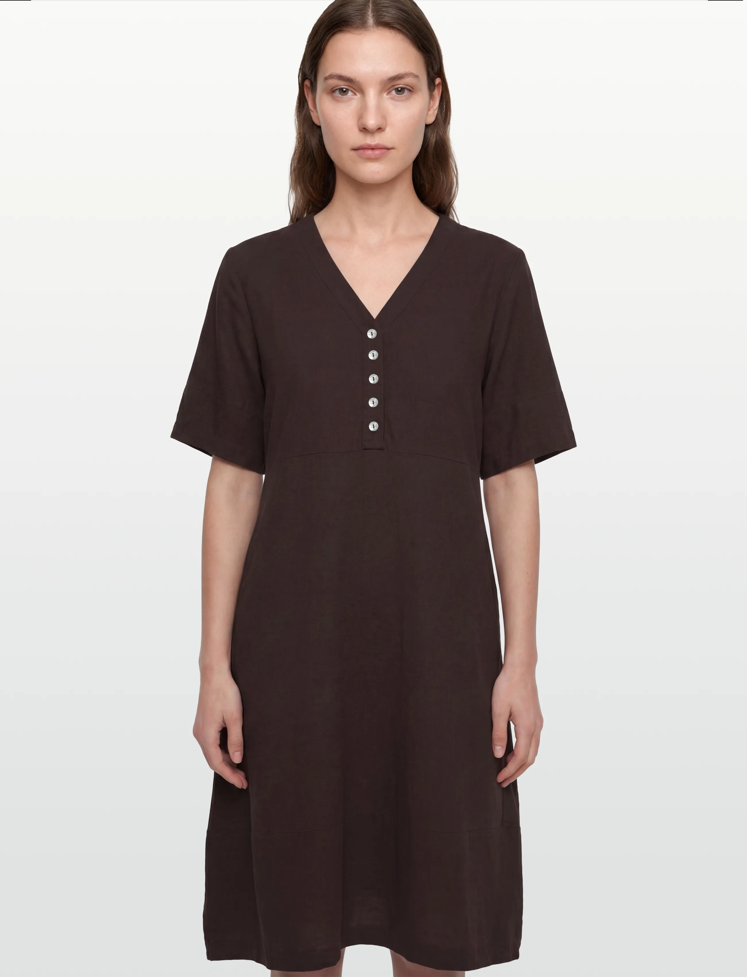FREE/QUENT - FQLAVA-DRESS - midi kjoler - coffee bean - 3