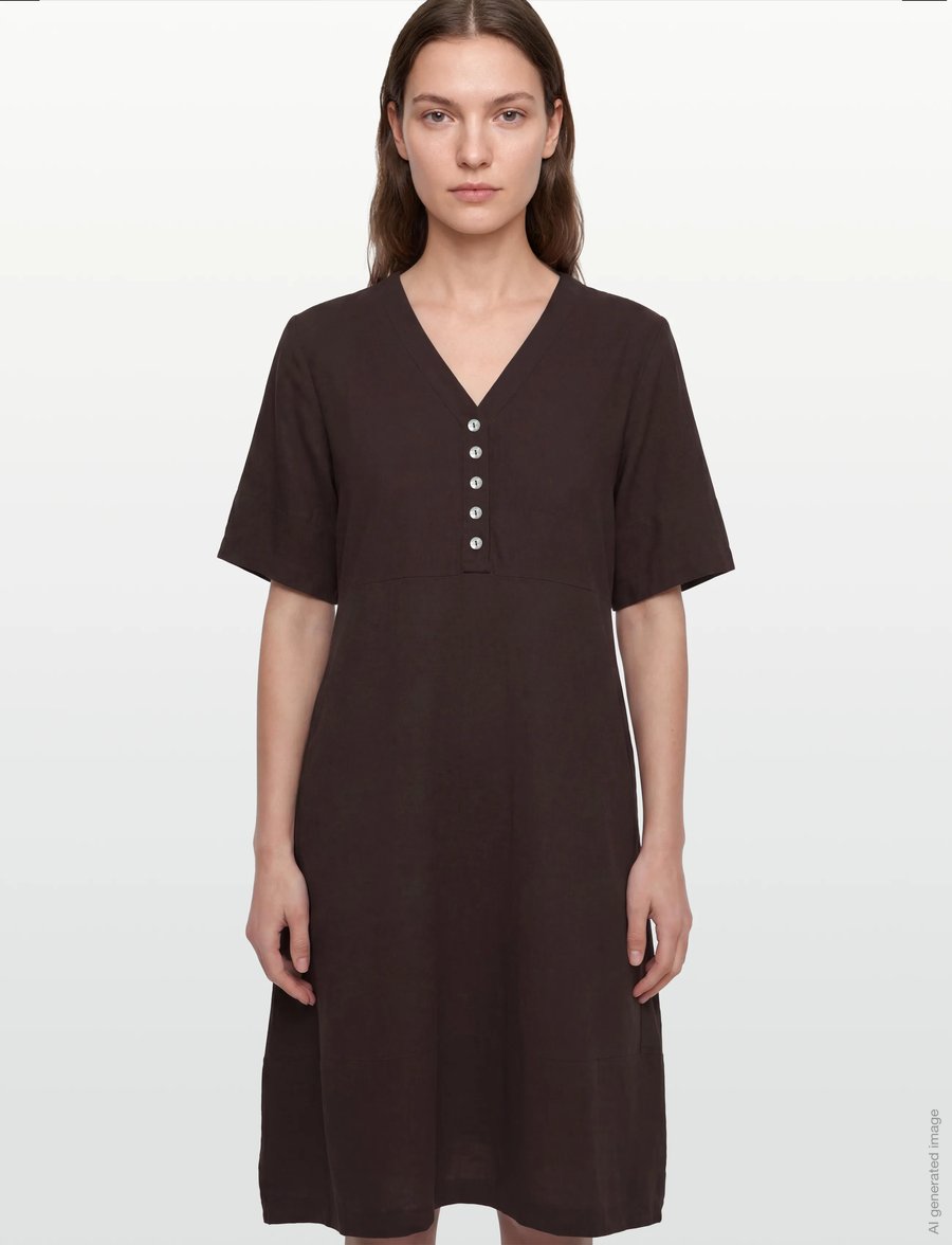 FREE/QUENT - FQLAVA-DRESS - midikleider - coffee bean - 3