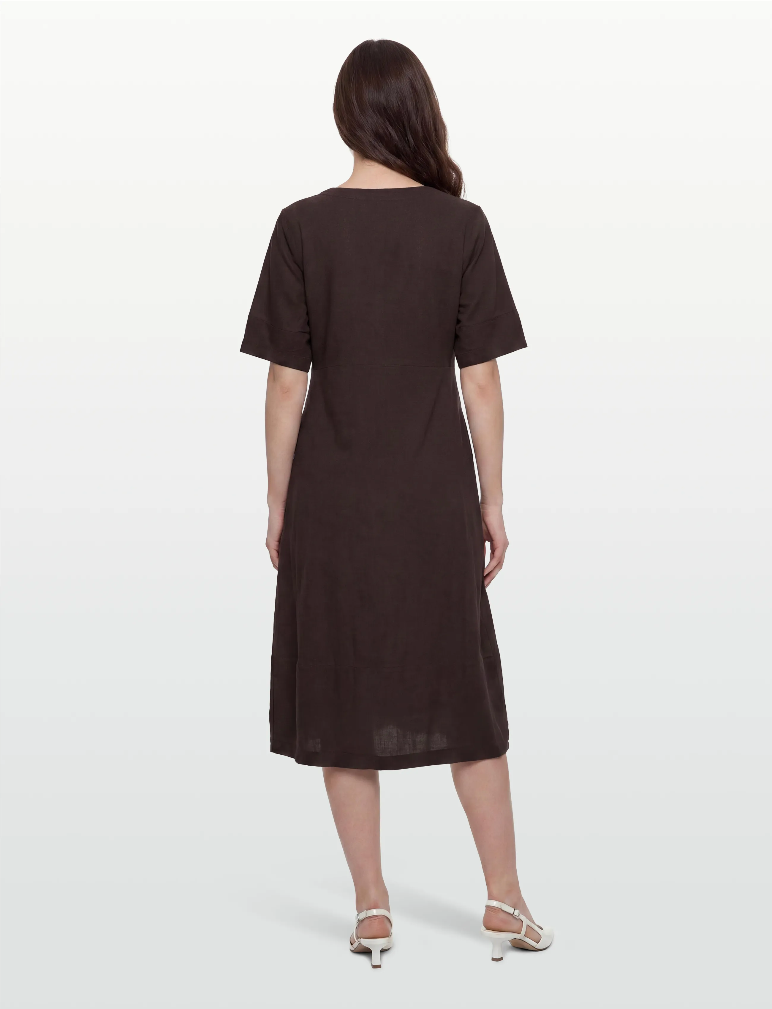FREE/QUENT - FQLAVA-DRESS - midi kjoler - coffee bean - 4