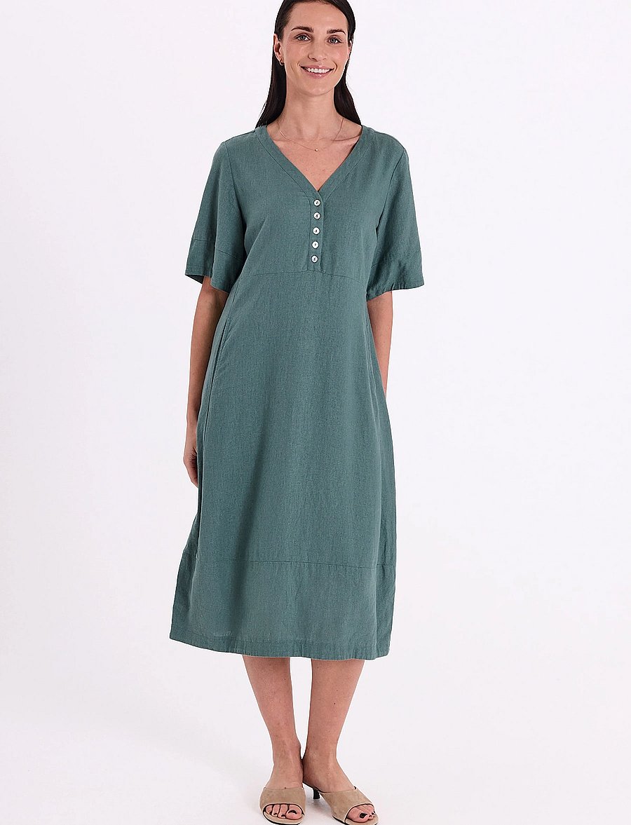 FREE/QUENT - FQLAVA-DRESS - midikleider - dark forest - 0