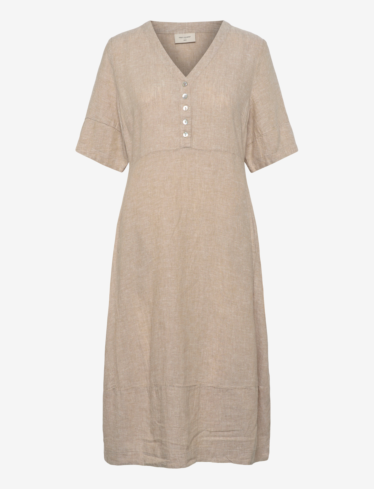 FREE/QUENT - FQLAVA-DRESS - midi kjoler - sand melange - 1
