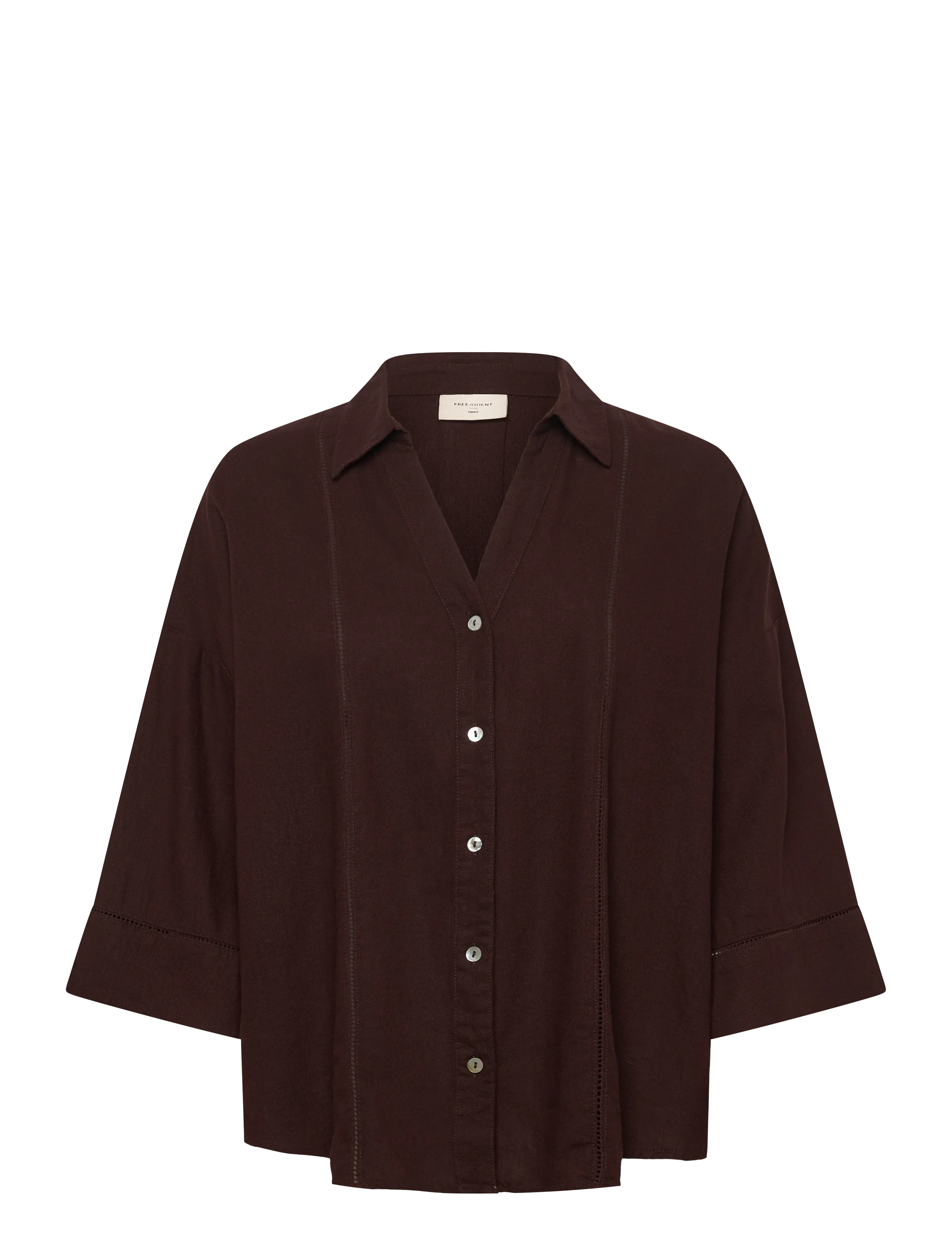 FREE/QUENT FQLALUNA-SHIRT - FREE|QUENT - COFFEE BEAN / brown