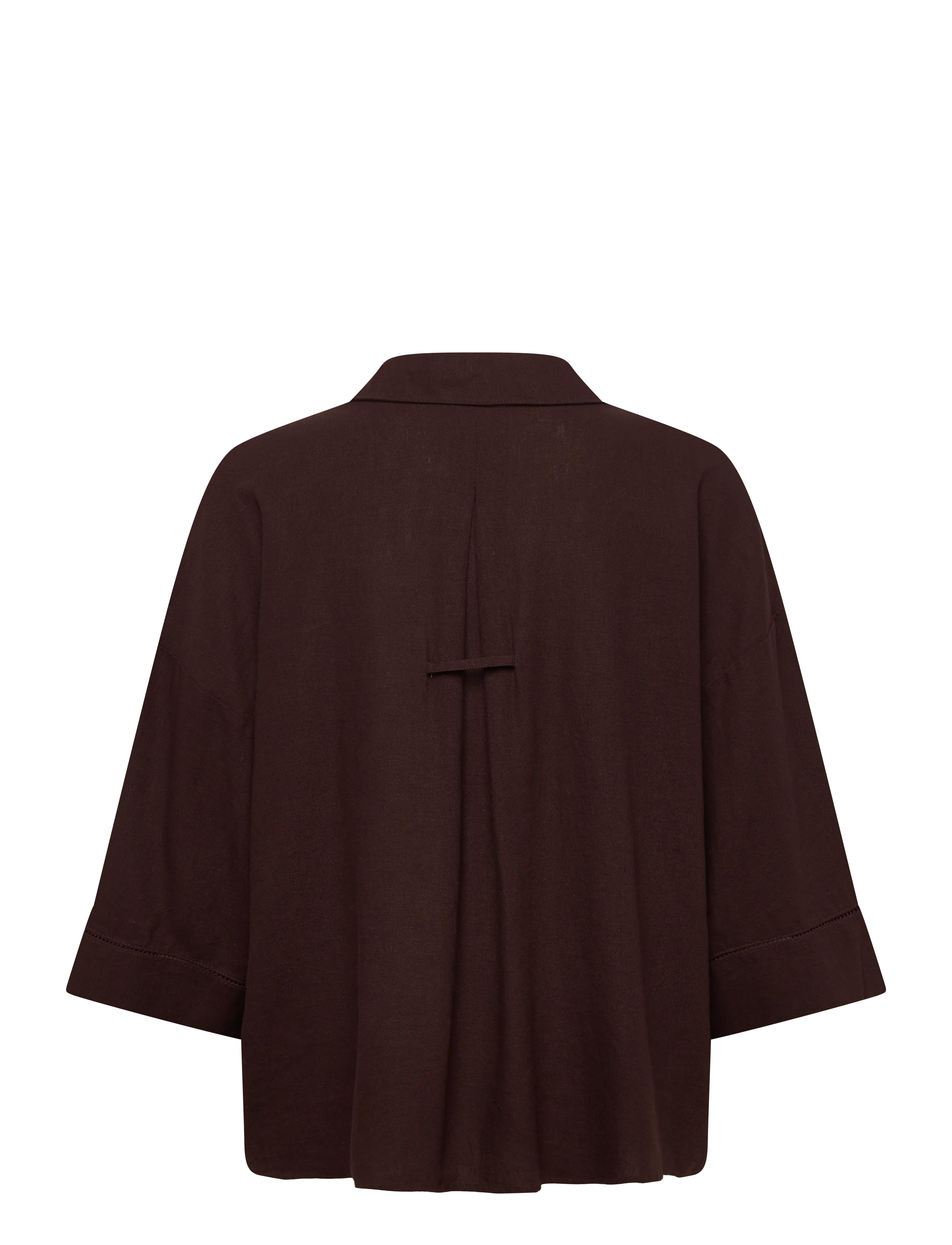 FREE/QUENT - FQLALUNA-SHIRT - linen shirts - coffee bean - 2