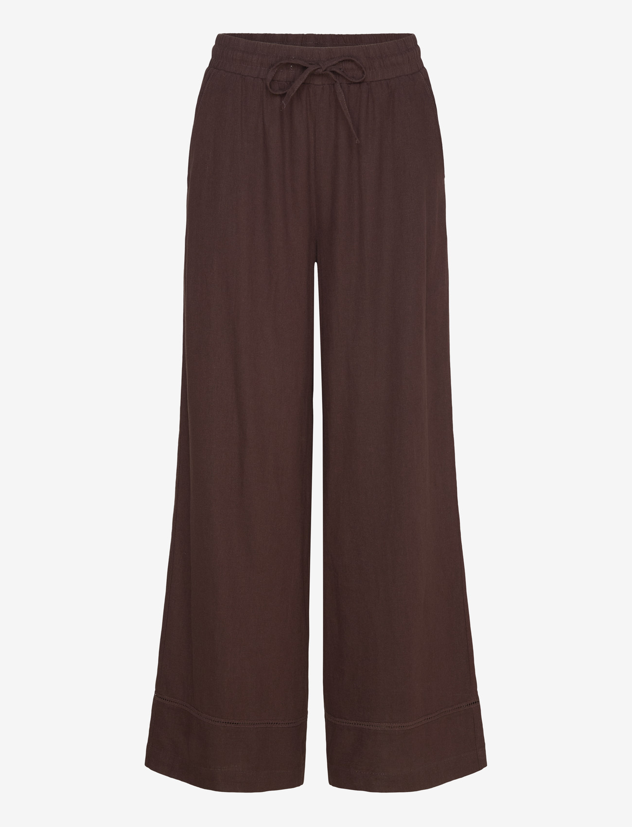 FREE/QUENT - FQLALUNA-PANTS - hørbukser - coffee bean - 1