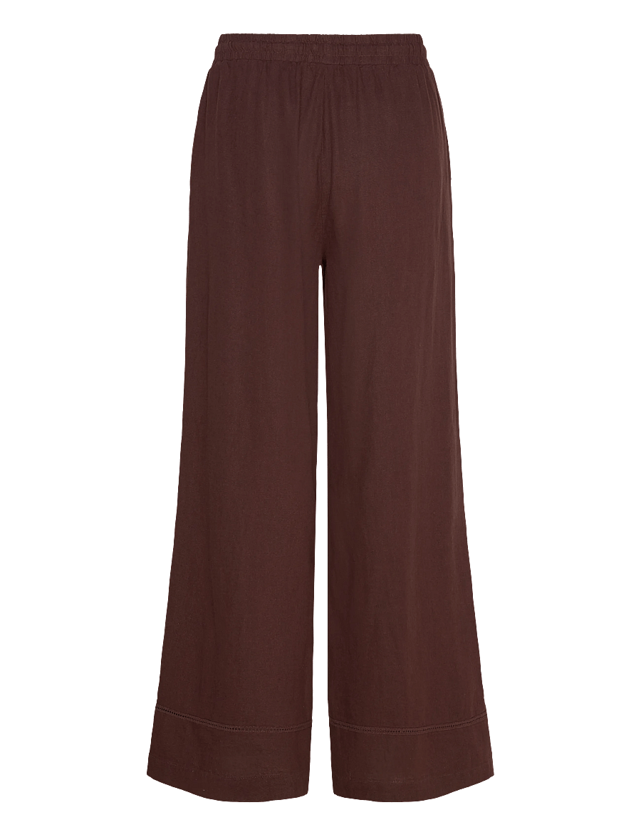 FREE/QUENT - FQLALUNA-PANTS - leinenhosen - coffee bean - 2