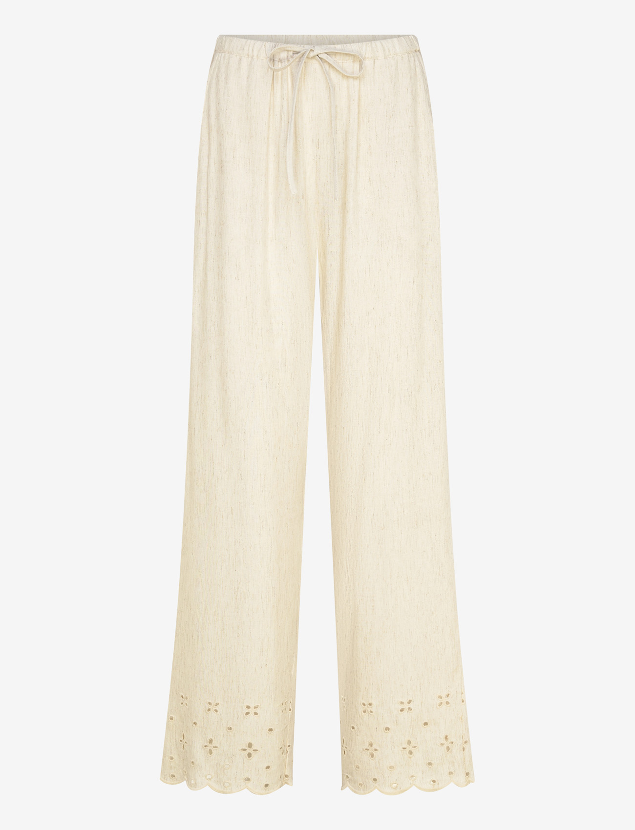 FREE/QUENT - FQLINUS-PANTS - hørbukser - moonbeam melange - 1