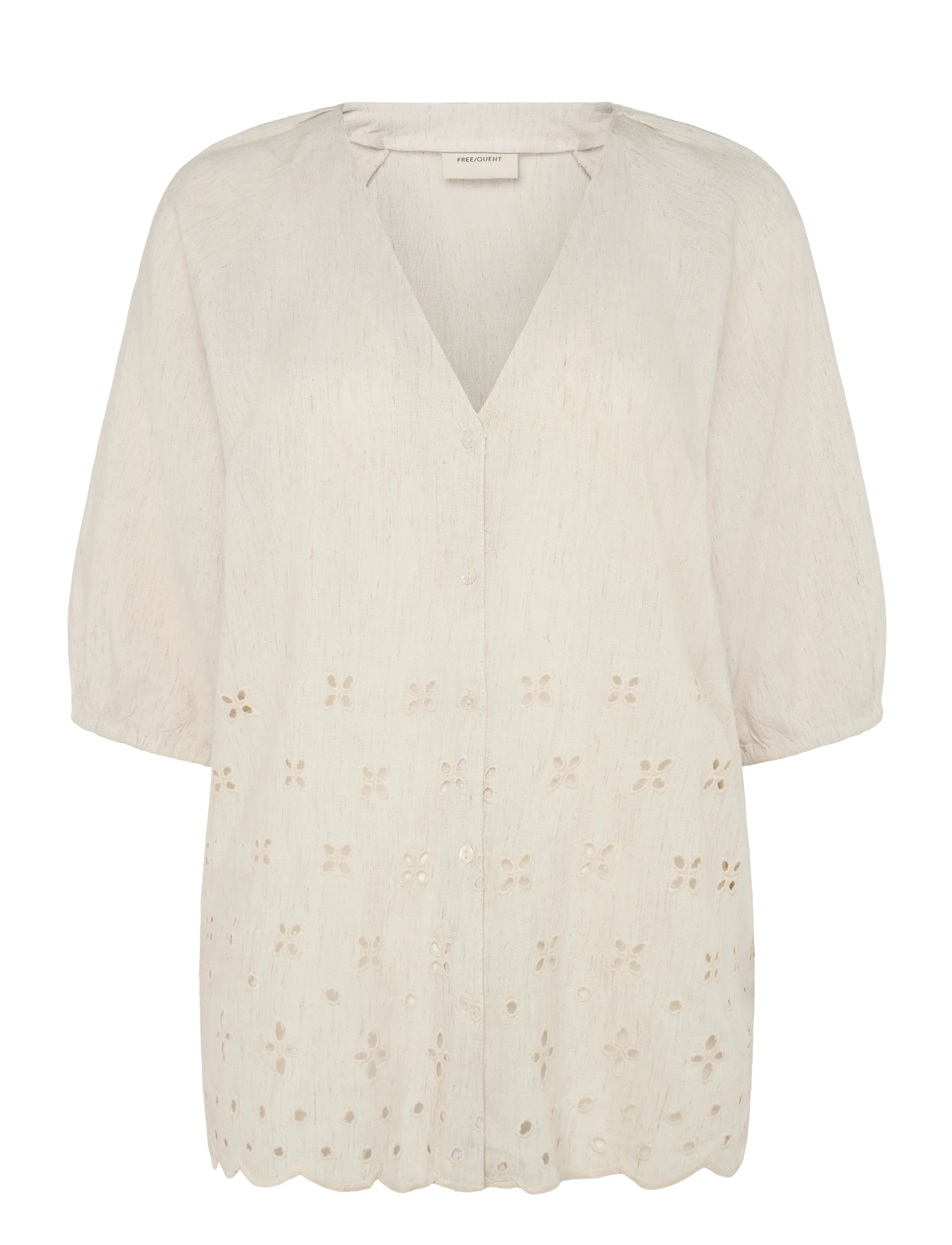 FREE/QUENT - FQLINUS-BLOUSE - moonbeam melange - 1