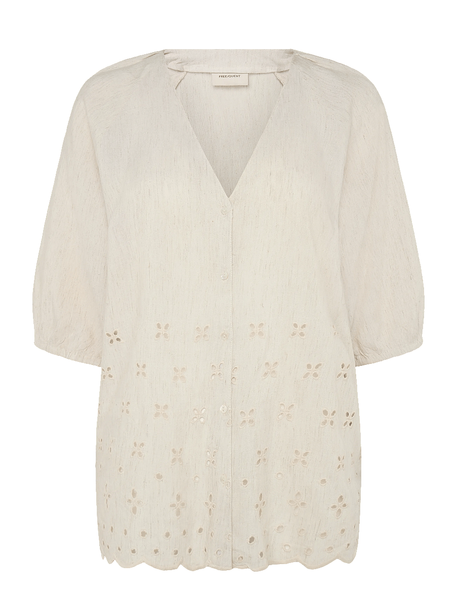 FREE/QUENT - FQLINUS-BLOUSE - moonbeam melange - 1