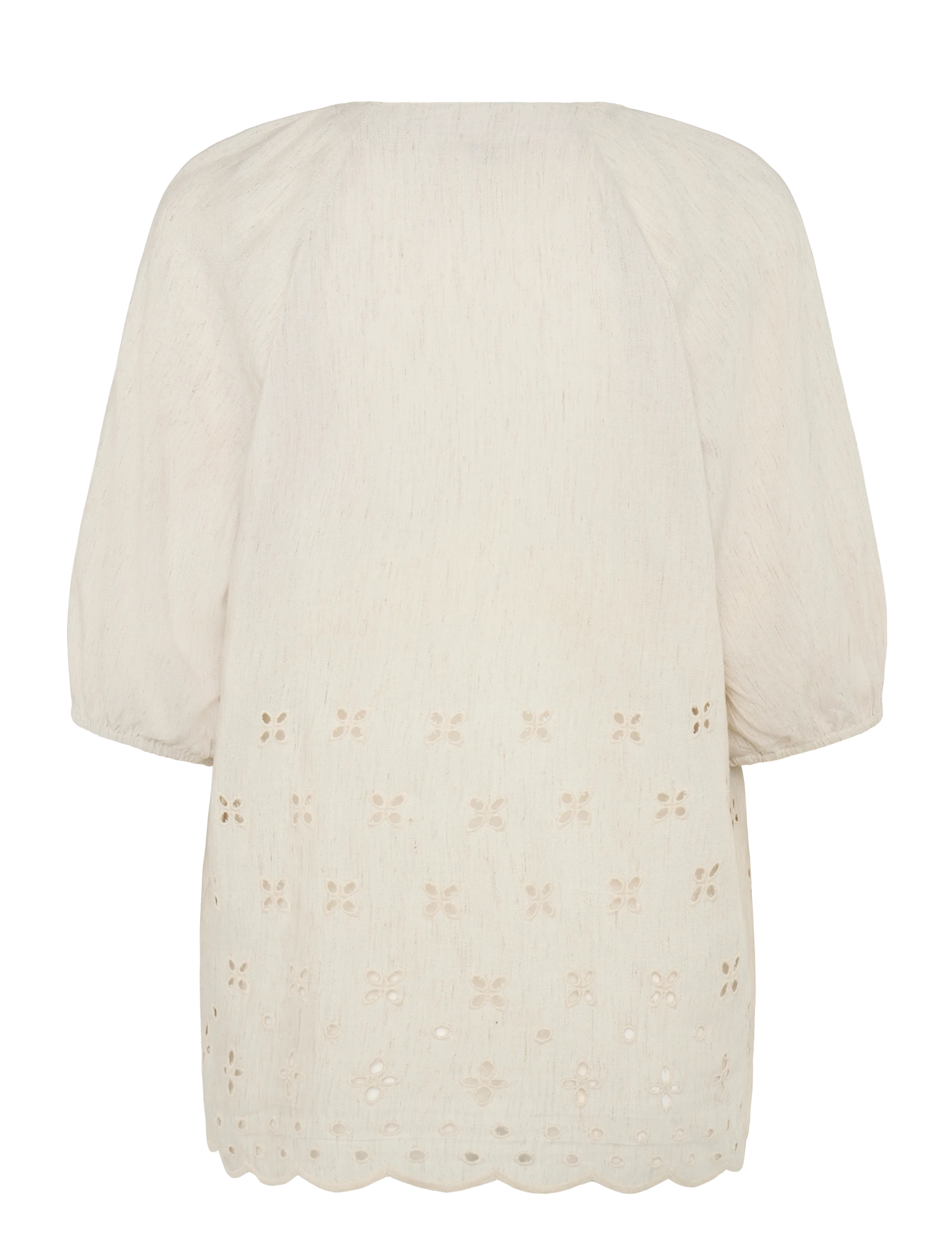 FREE/QUENT - FQLINUS-BLOUSE - kurzärmelige blusen - moonbeam melange - 2