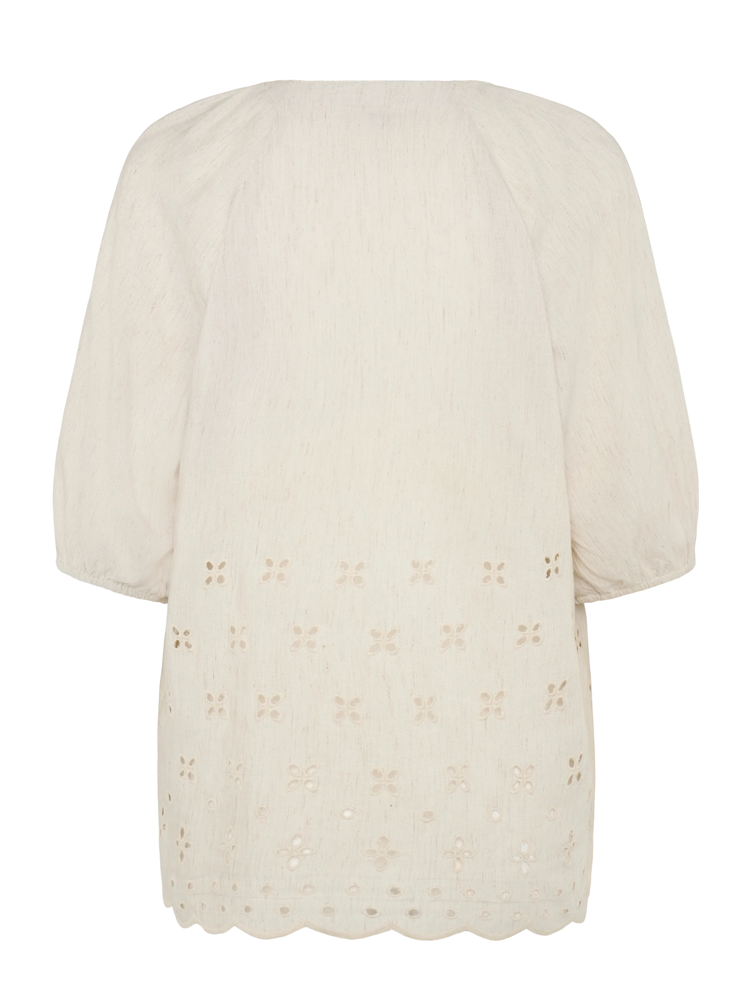 FREE/QUENT - FQLINUS-BLOUSE - lühikeste varrukatega pluusid - moonbeam melange - 2