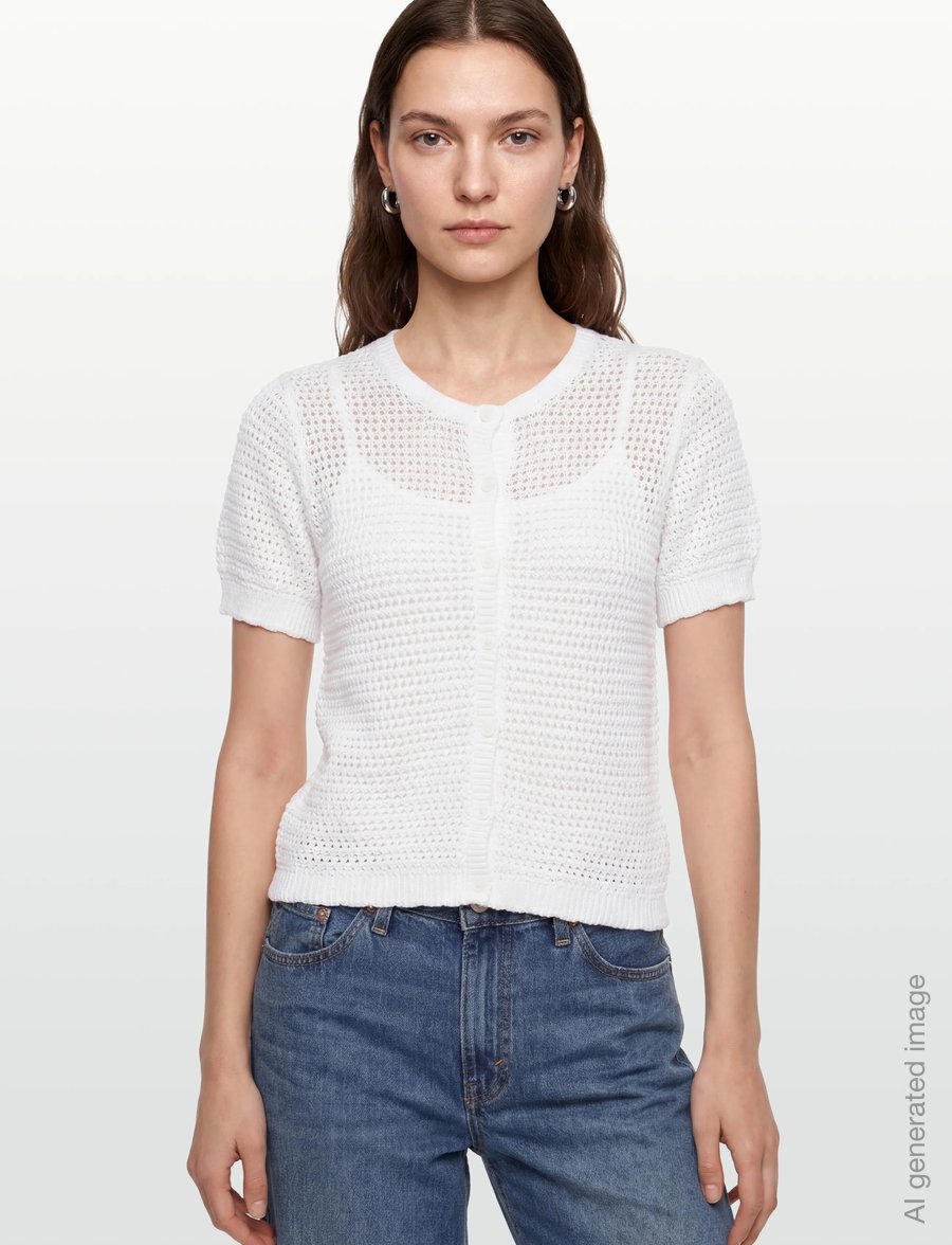 FREE/QUENT - FQTOTA-CARDIGAN - strickjacken - brilliant white - 3