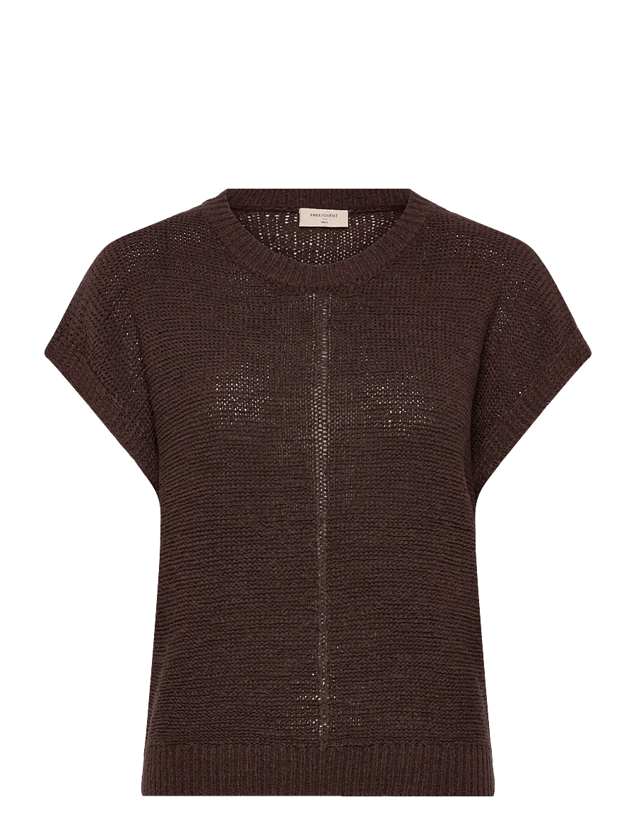 FREE/QUENT - FQESTAPPER-WAISTCOAT - gestrickte westen - coffee bean - 0