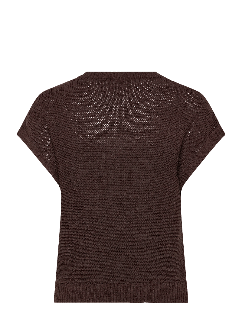FREE/QUENT - FQESTAPPER-WAISTCOAT - gestrickte westen - coffee bean - 1